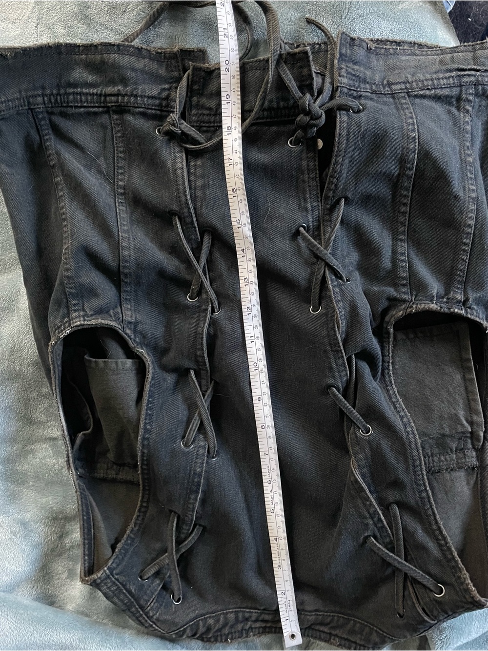 Free People Black Denim Utility Vest - Picture 11 of 12